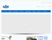 Tablet Screenshot of capmineria.cl